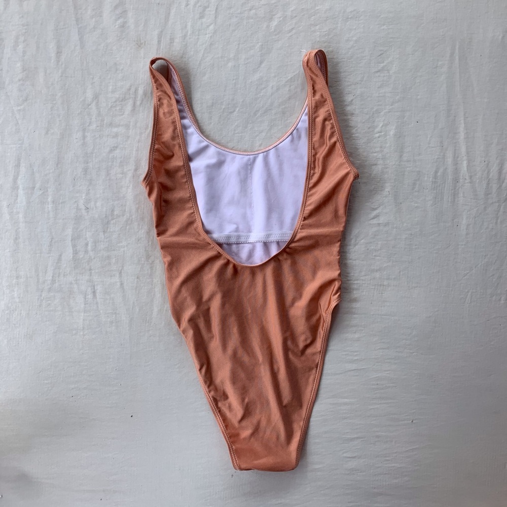 Rose Gold One Piece Swimsuit - Picture 2 of 2